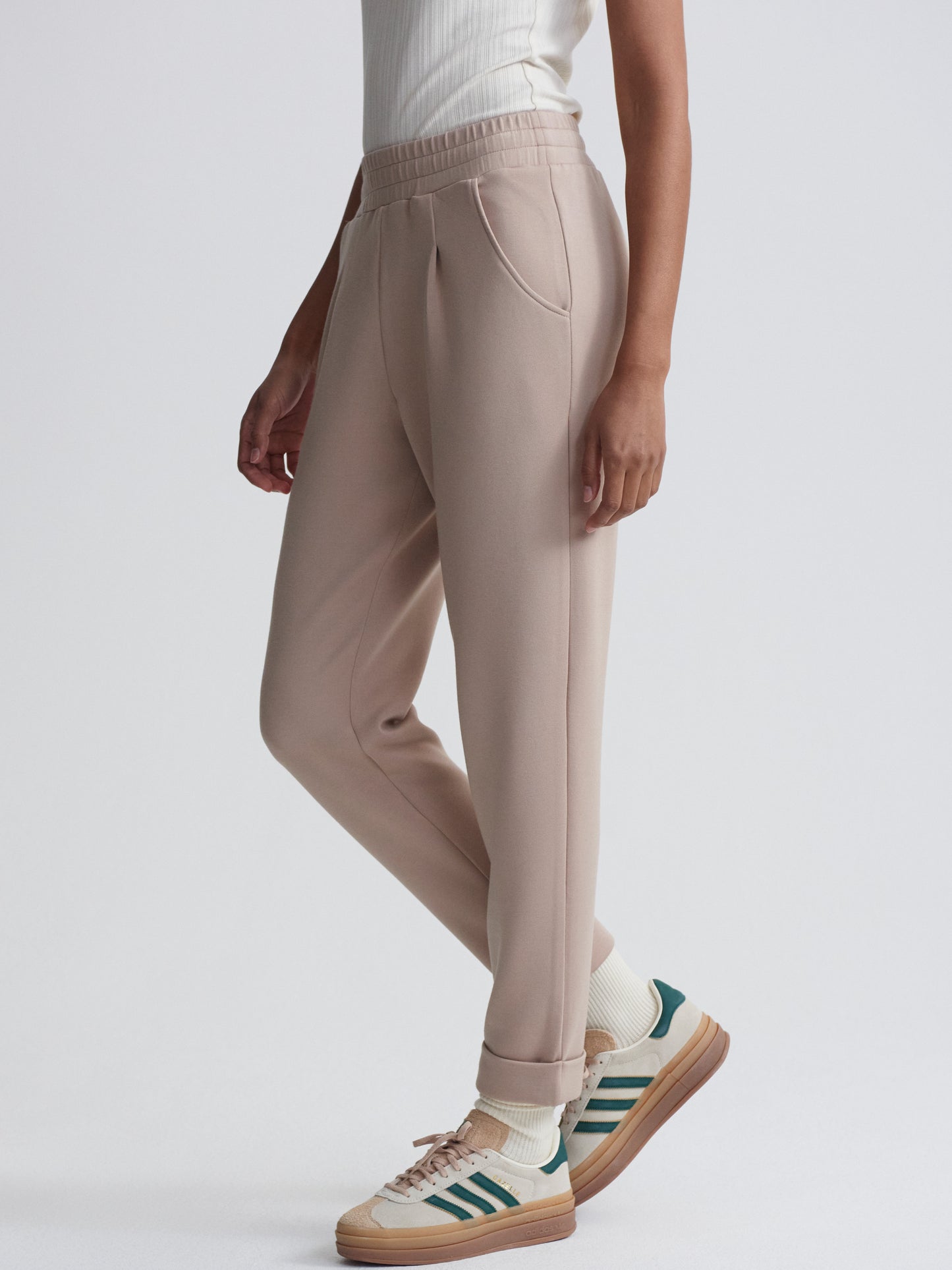The Rolled Cuff Pant 28.5 - Light Taupe
