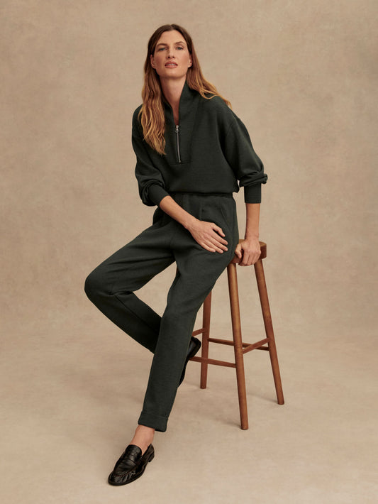 The Rolled Cuff Pant 28.5 - Olive Marl