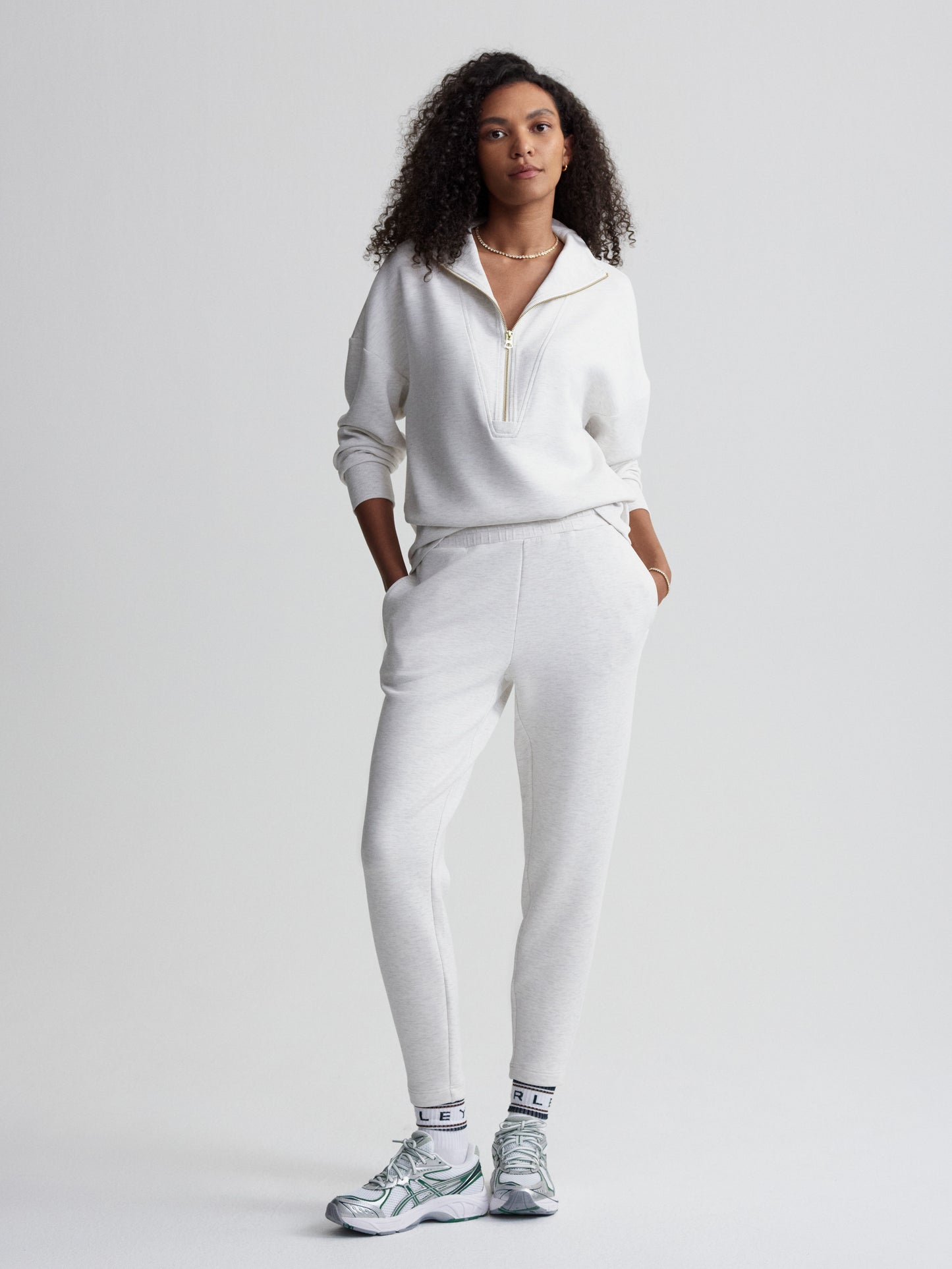 The Slim Pant 27.5 - Ivory Marl