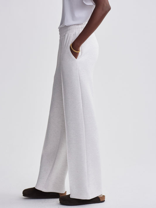 The Wide Leg Pant 28 - Ivory Marl