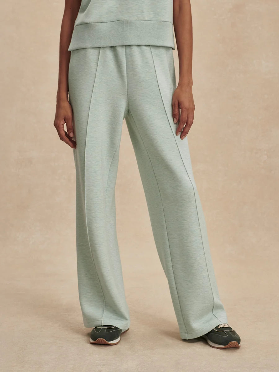 The Wide Leg Pant 30 - Mint Green Marl