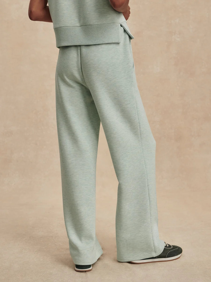 The Wide Leg Pant 30 - Mint Green Marl