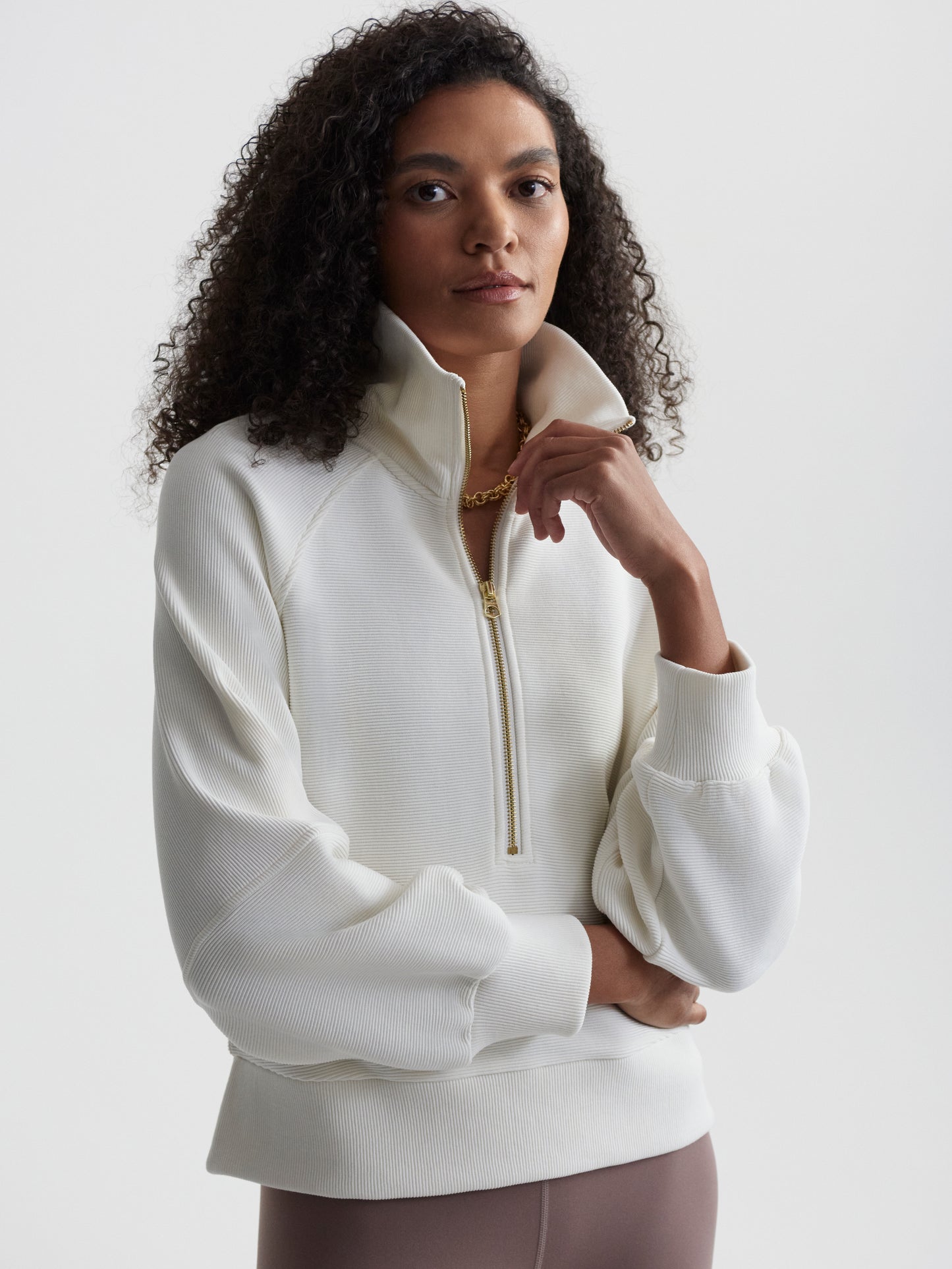 Milano Half Zip - Ivory