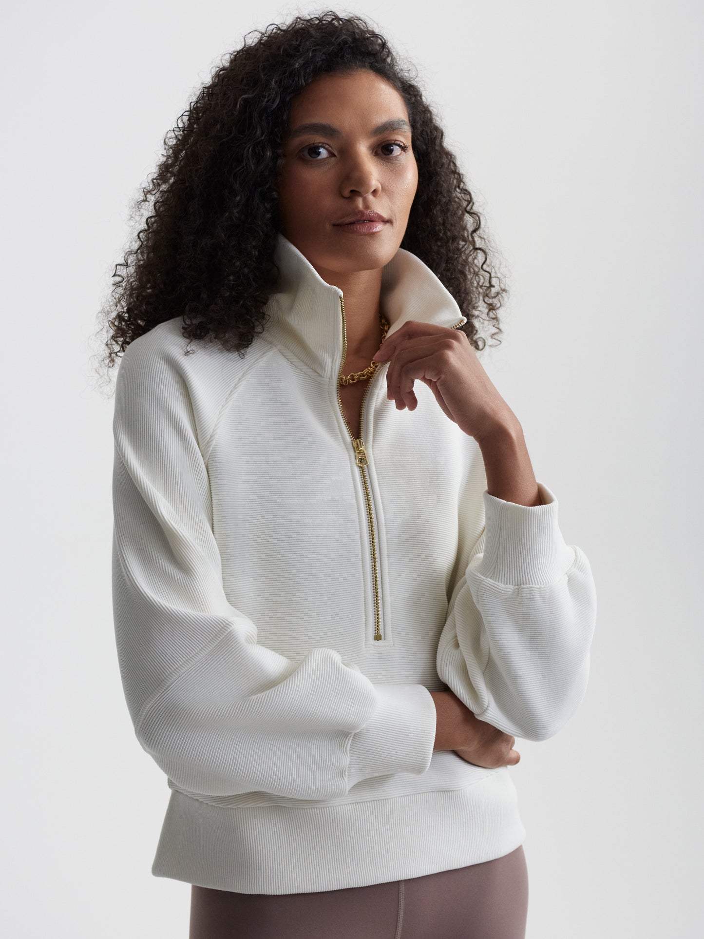 Milano Half Zip - Ivory