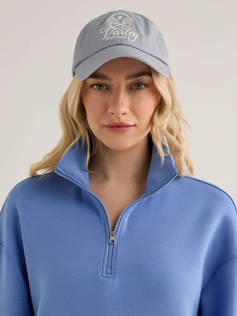 Sian Cropped Half Zip Sweat  - Marina