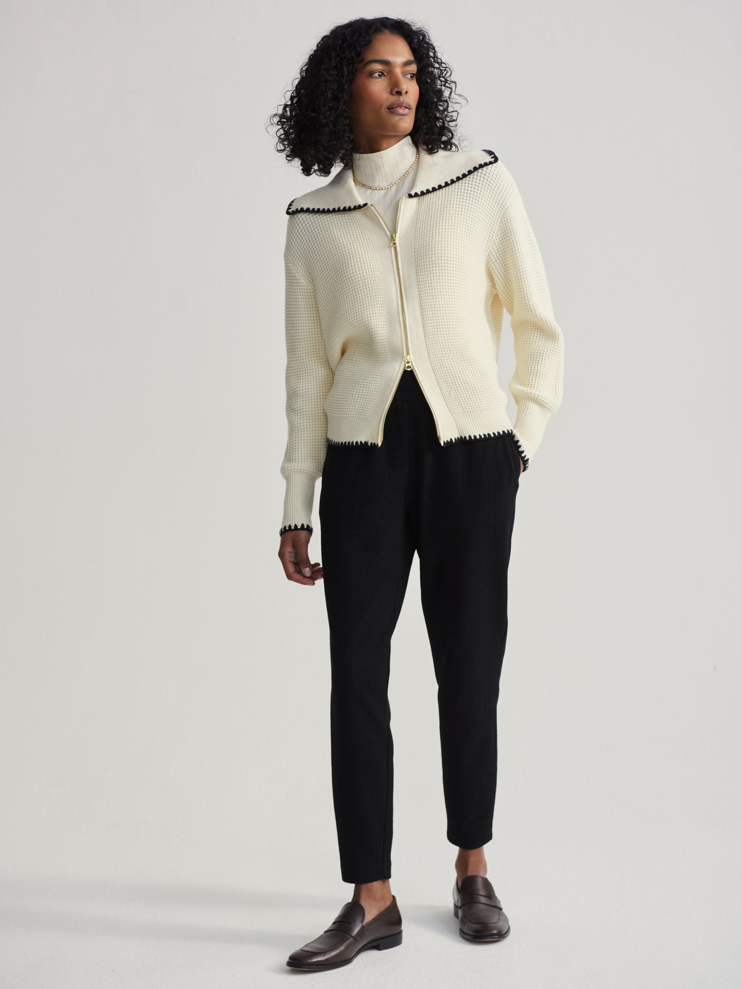 Sibley Soft Knit Jacket - Egret