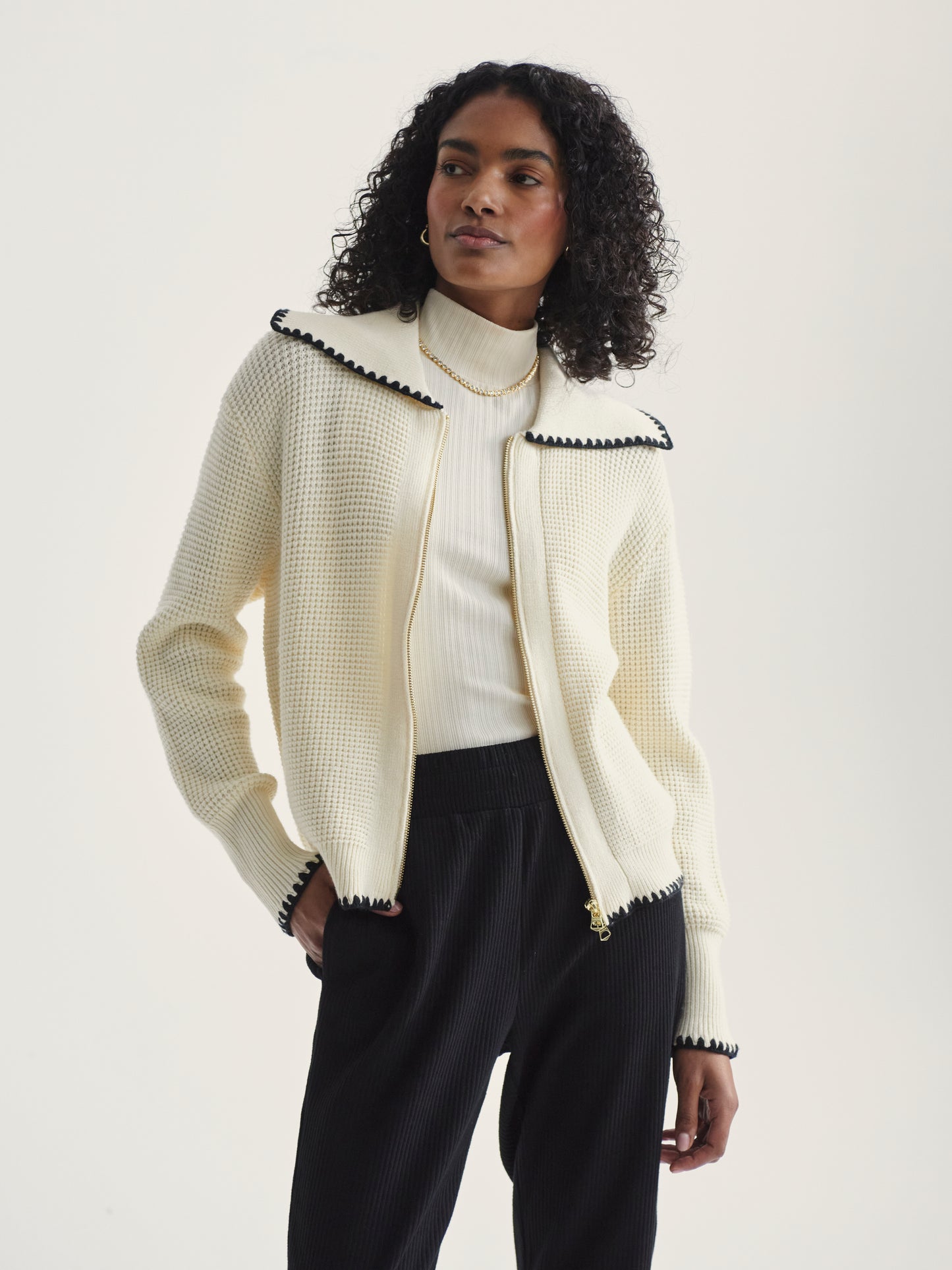 Sibley Soft Knit Jacket - Egret