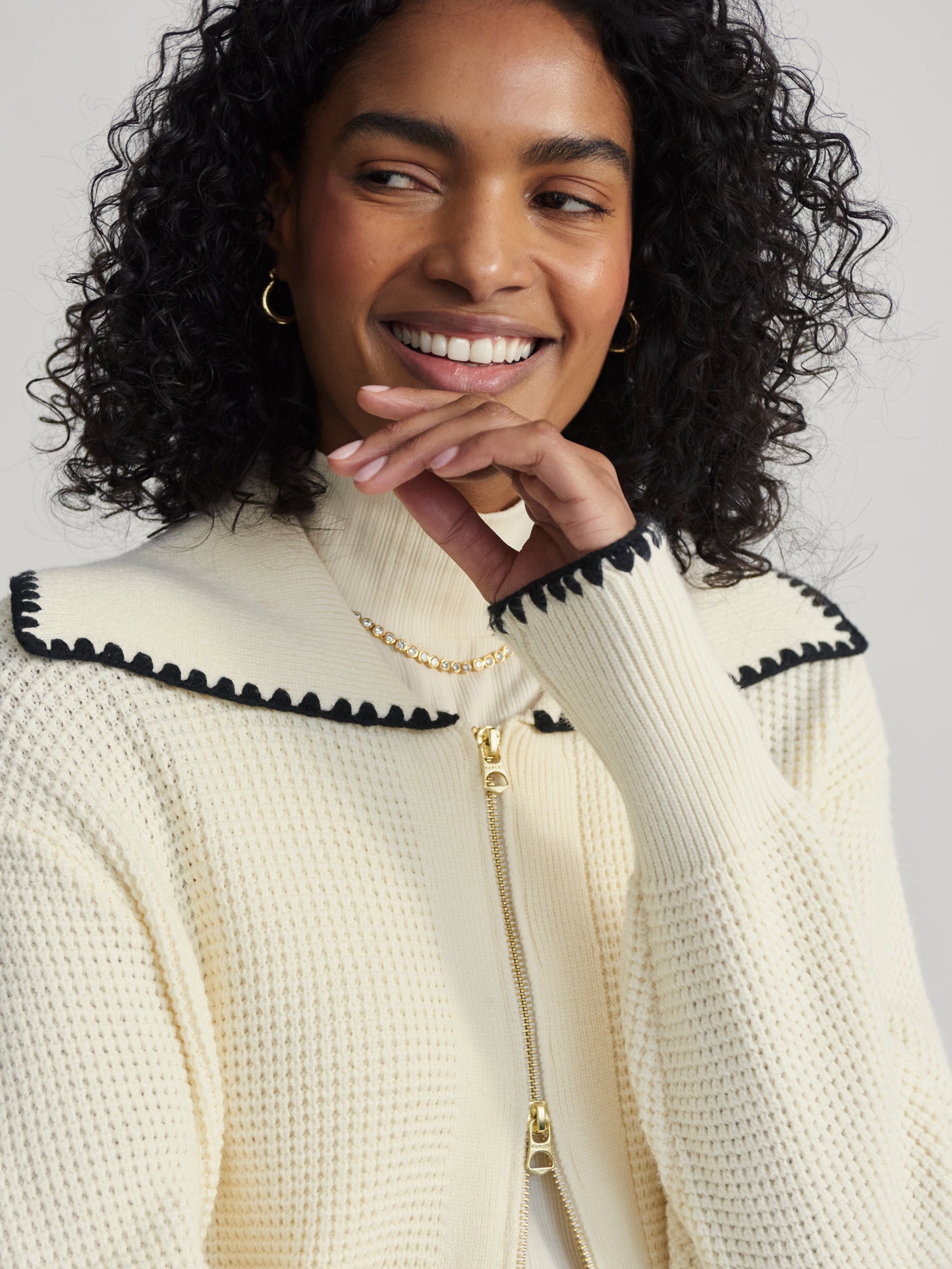 Sibley Soft Knit Jacket - Egret