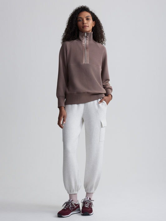 Lismore Longline Sweat -  Deep Taupe