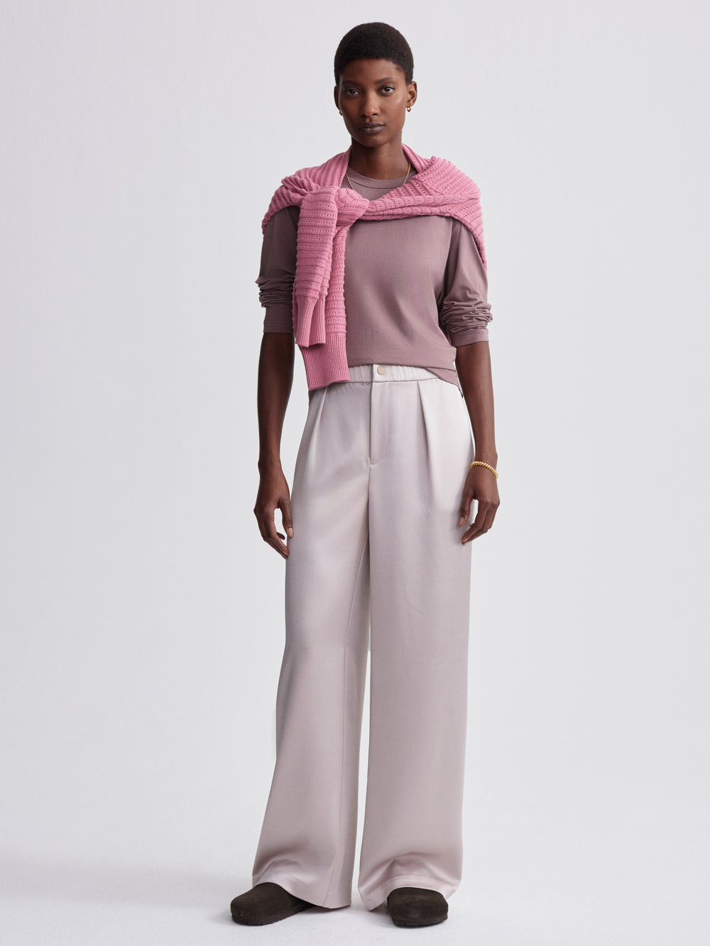 Bryden Wide-Leg Pant 32" - Silver Cloud