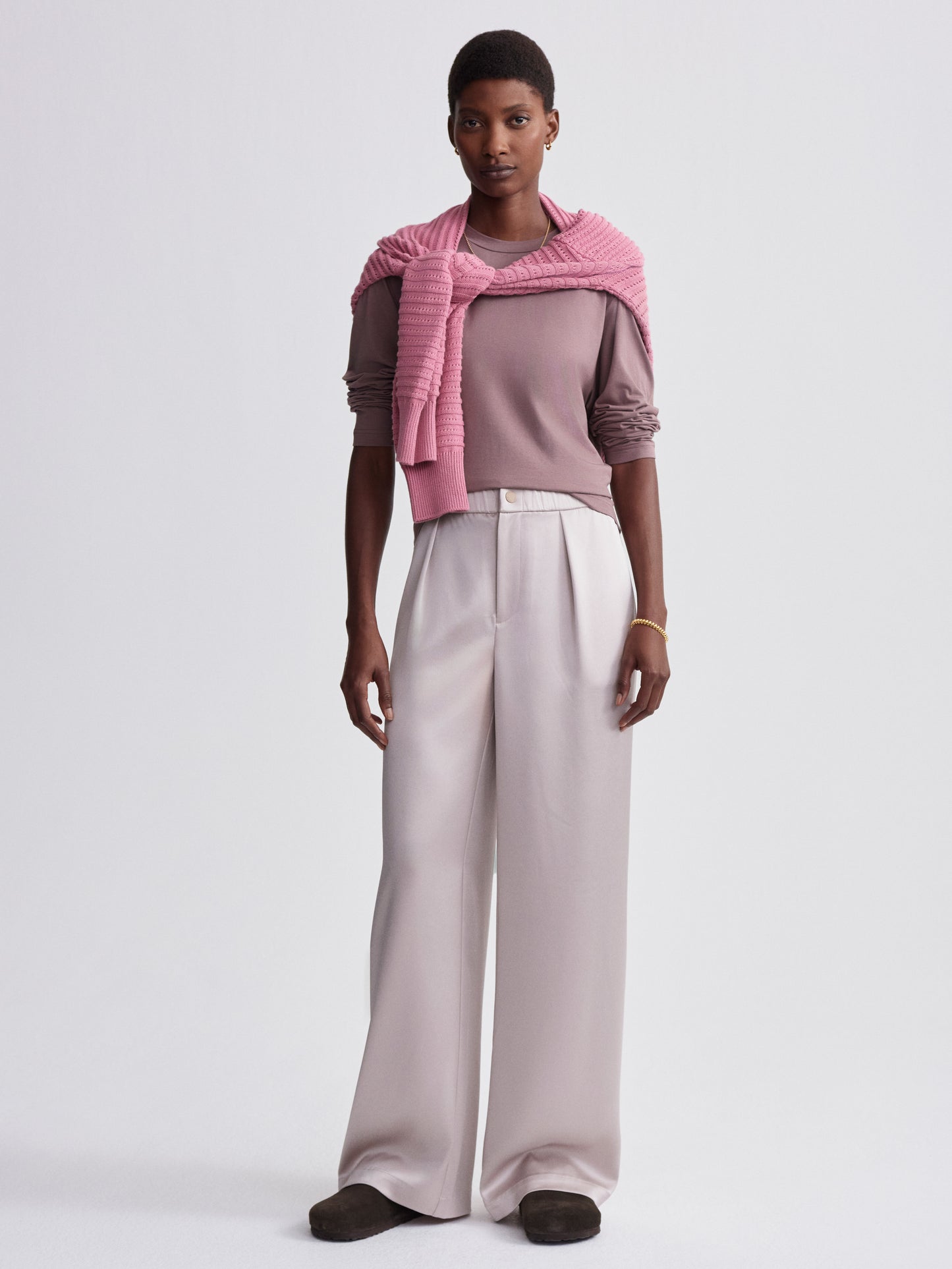 Bryden Wide-Leg Pant 32" - Silver Cloud