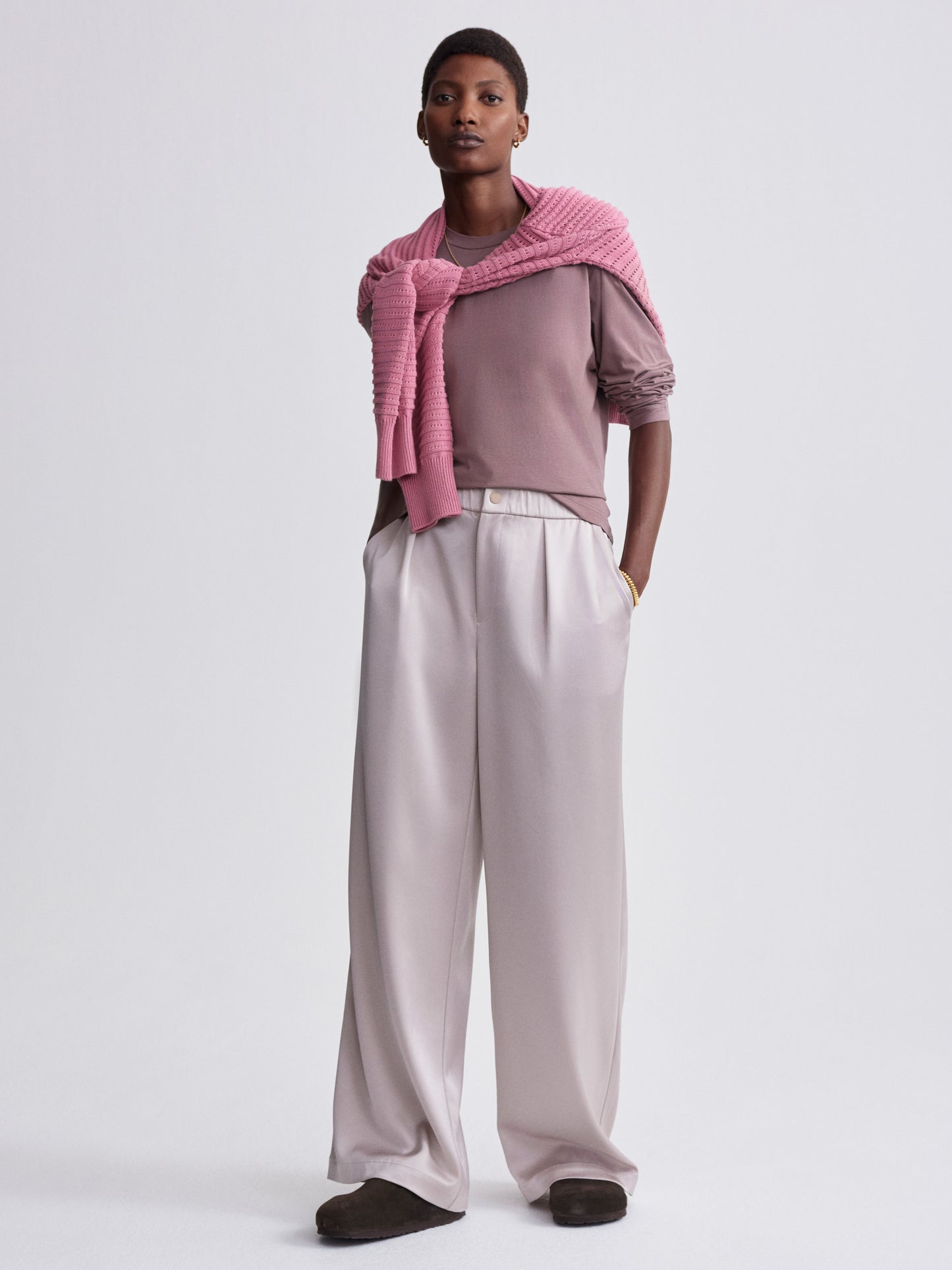 Bryden Wide-Leg Pant 32" - Silver Cloud