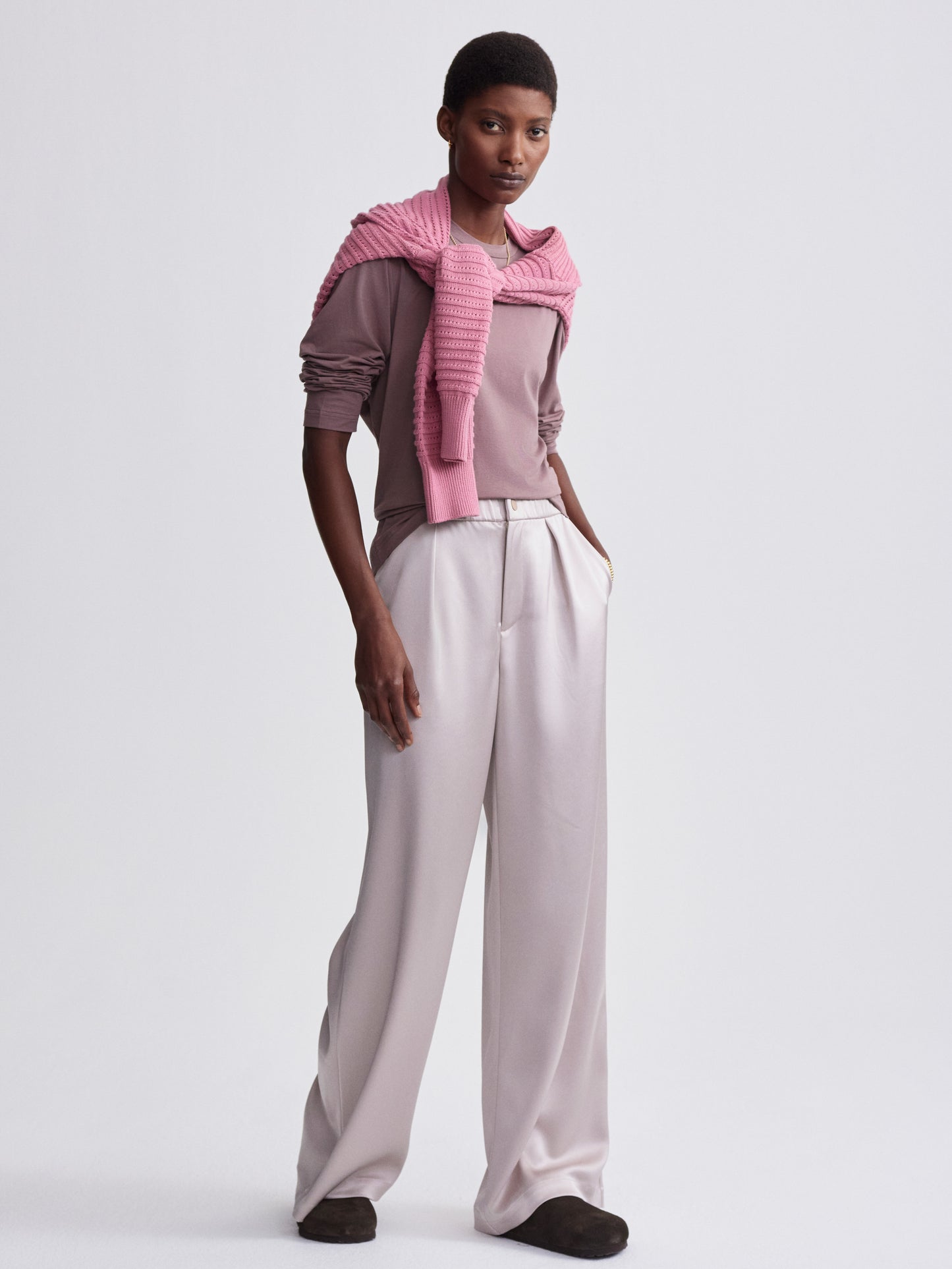 Bryden Wide-Leg Pant 32" - Silver Cloud