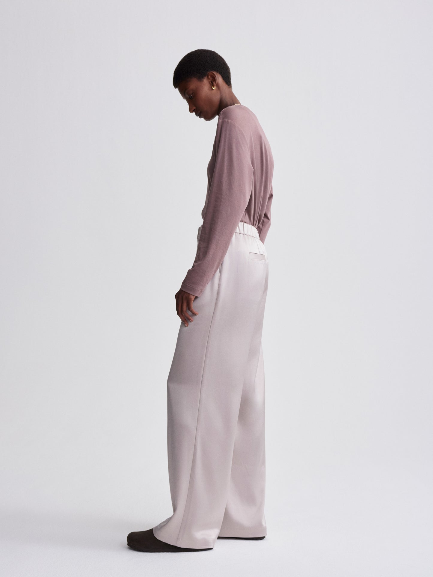 Bryden Wide-Leg Pant 32" - Silver Cloud
