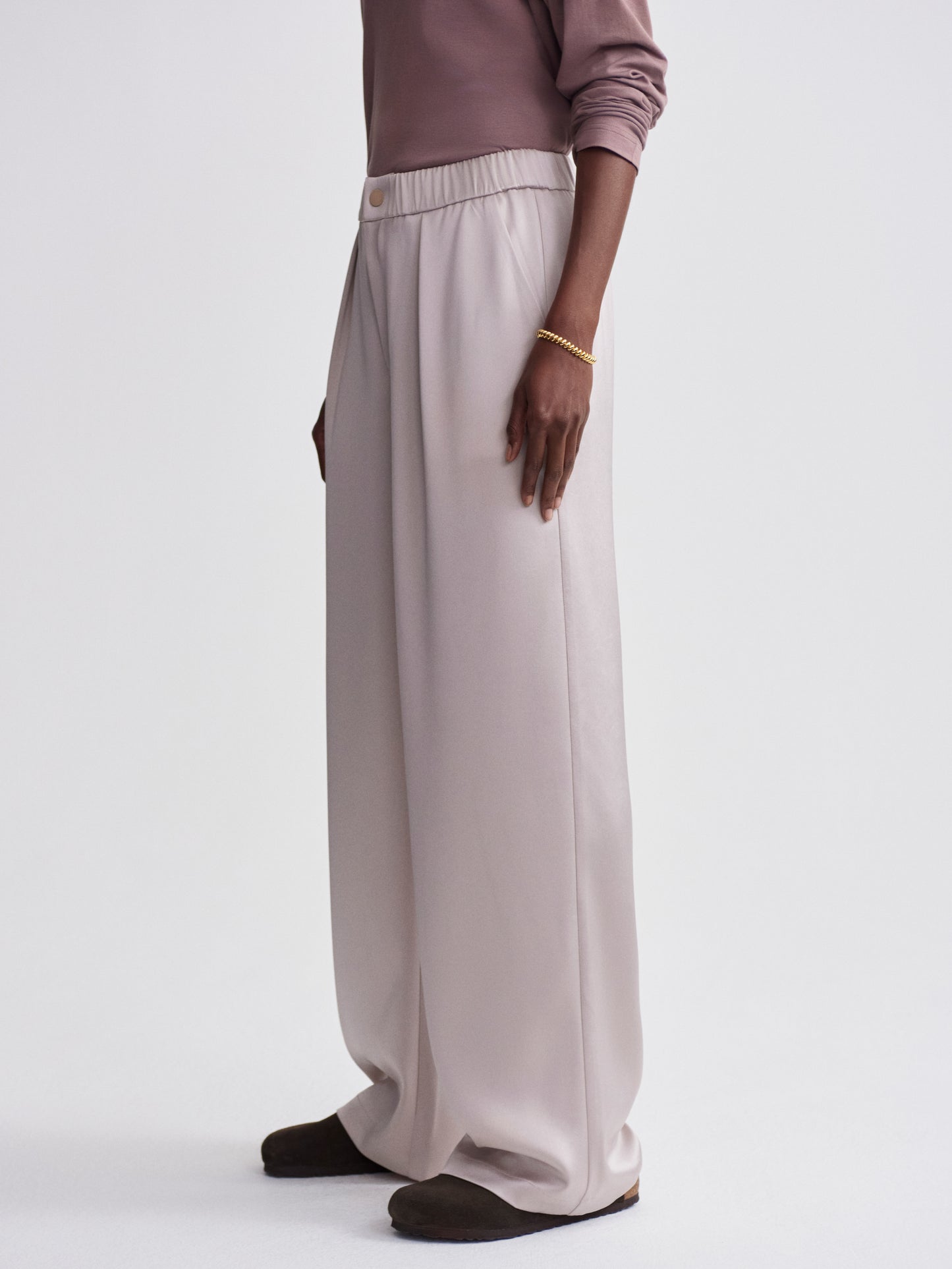 Bryden Wide-Leg Pant 32" - Silver Cloud
