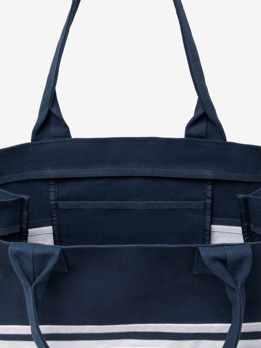 Foeburn Market Tote Bag - Blue Nights/White