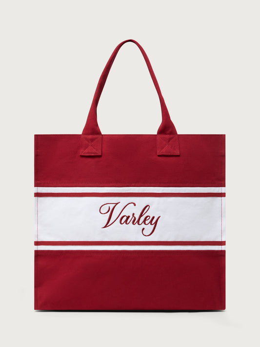 Foeburn Market Tote Bag - Haute Red/White