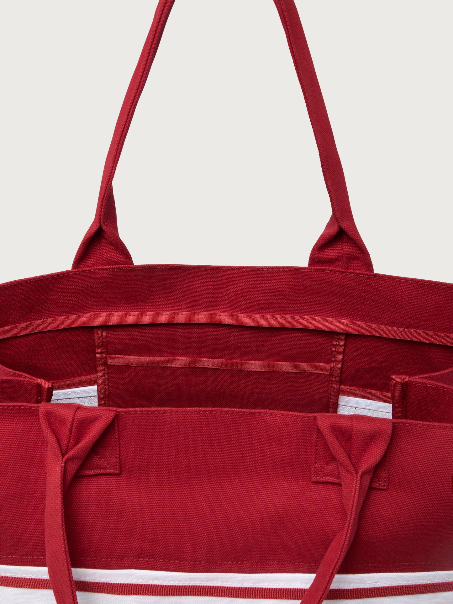Foeburn Market Tote Bag - Haute Red/White