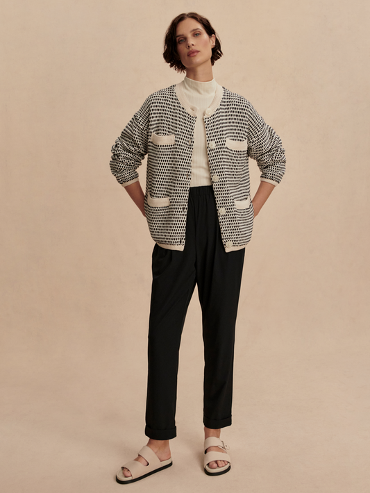 Tidewell Textured Knit Cardigan - Birch