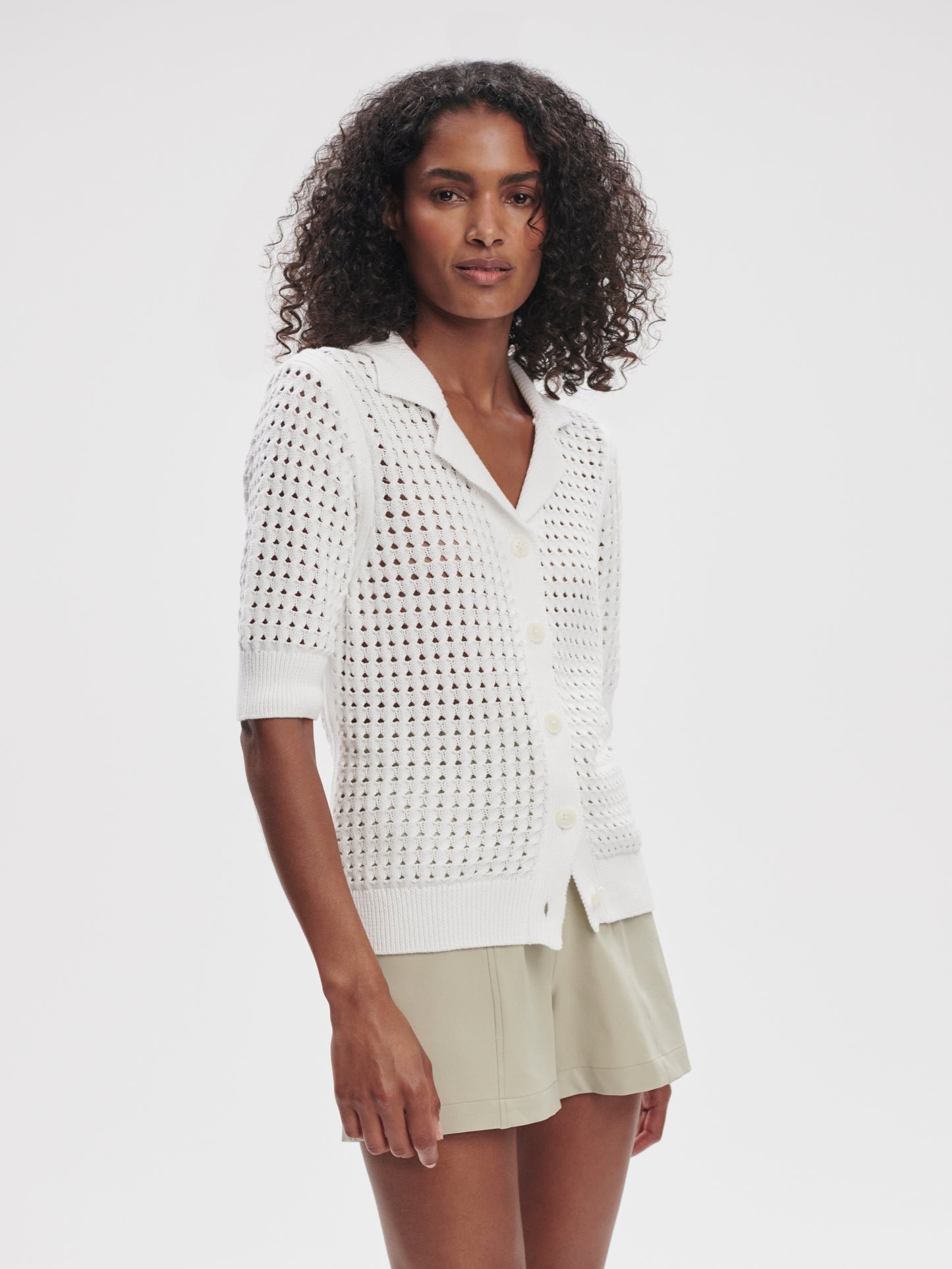 Ellie Knit Shirt - White