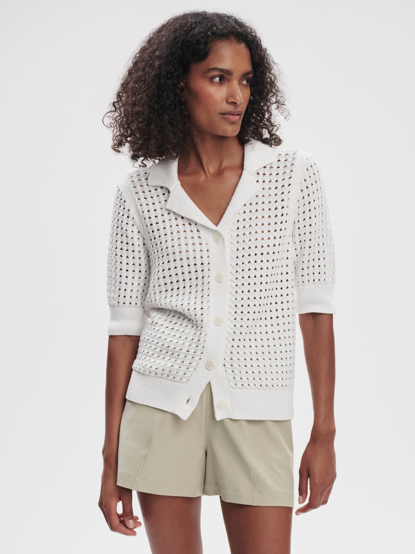 Ellie Knit Shirt - White