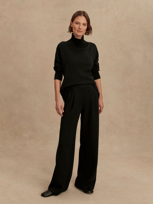 The Extra Wide Leg Pant 29.5 - Black