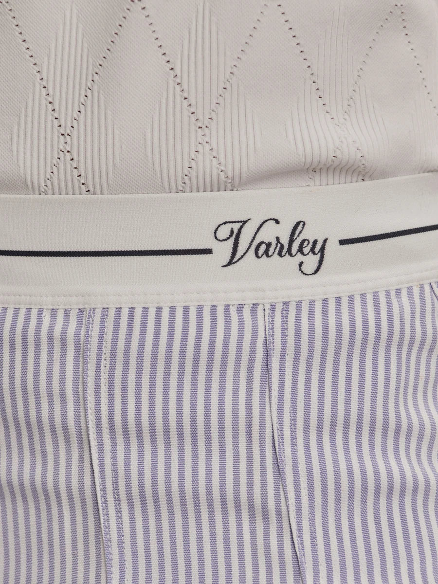 Toyah High-Rise Skort 14.5" - Xenon Blue Pinstripe