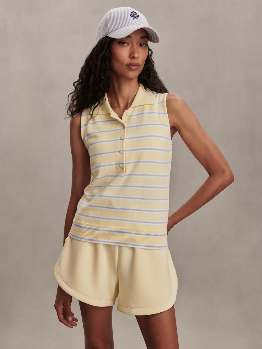 Rue Polo Tank - Anise Flower/Xenon Blue