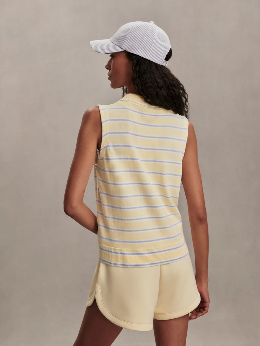 Rue Polo Tank - Anise Flower/Xenon Blue