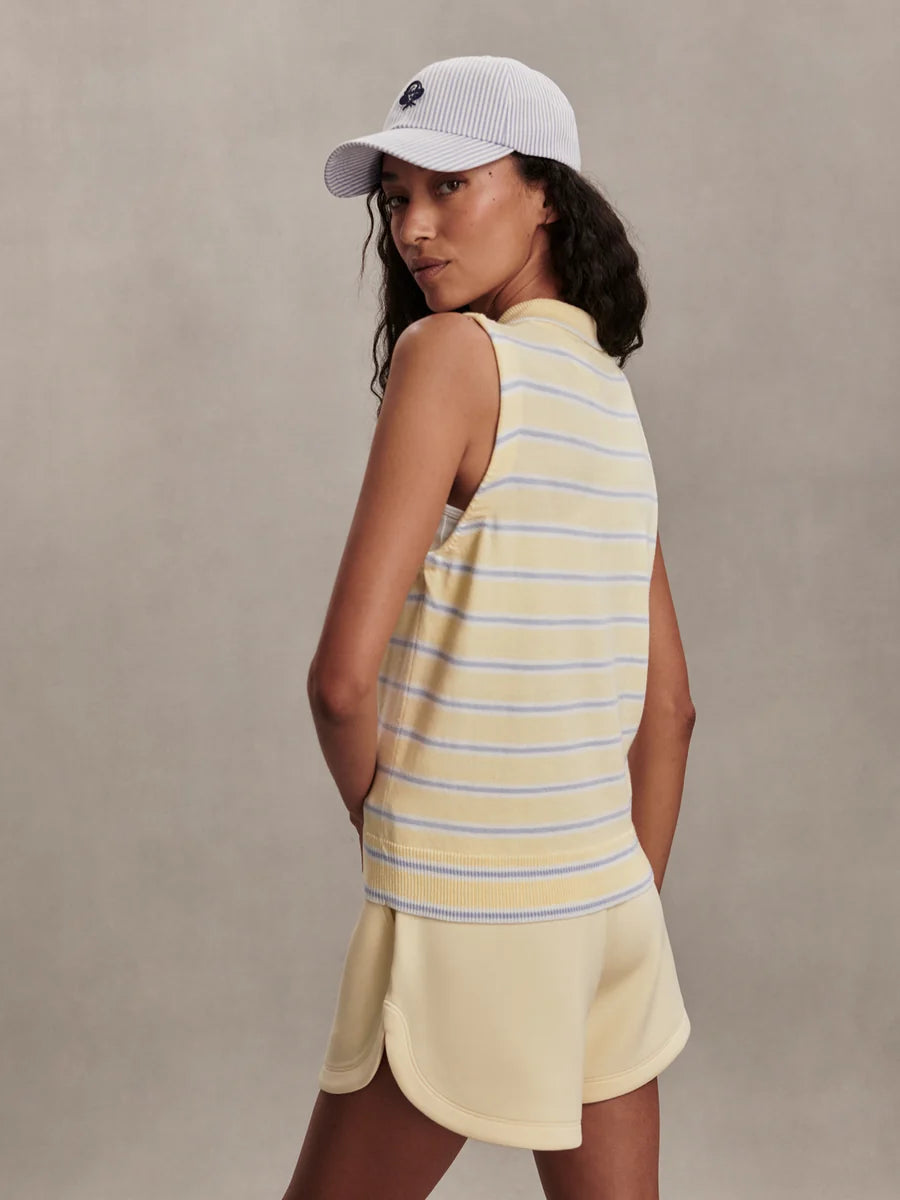 Rue Polo Tank - Anise Flower/Xenon Blue