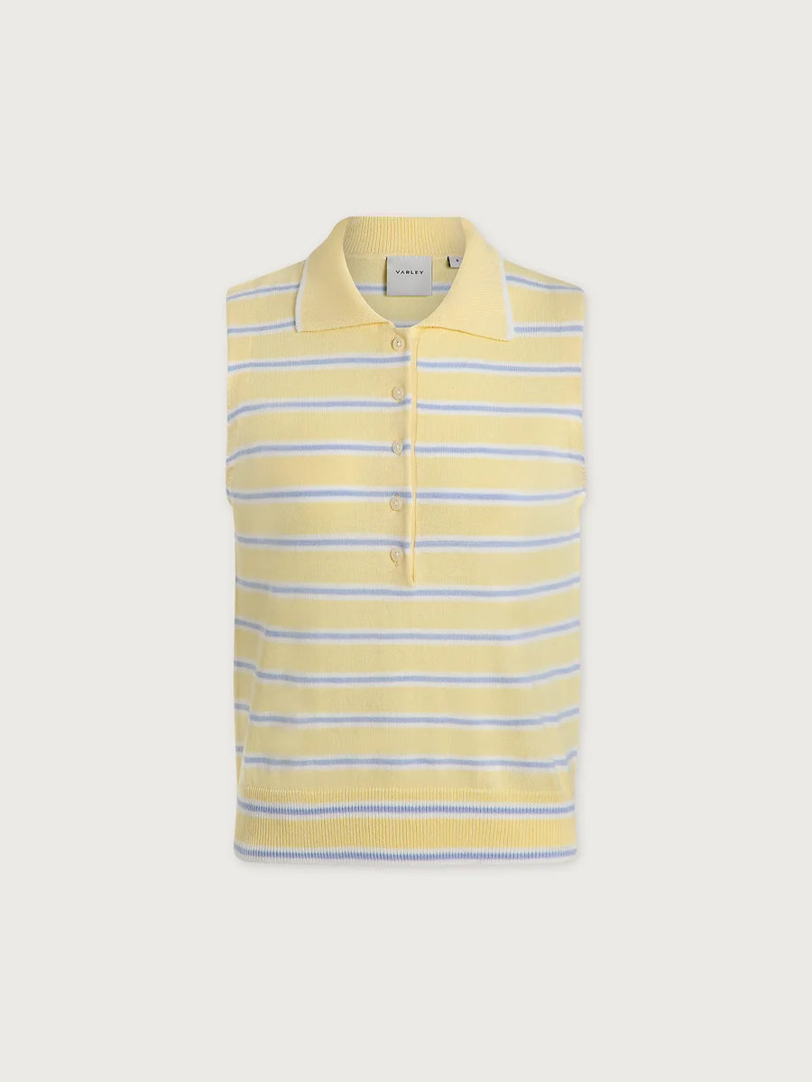 Rue Polo Tank - Anise Flower/Xenon Blue