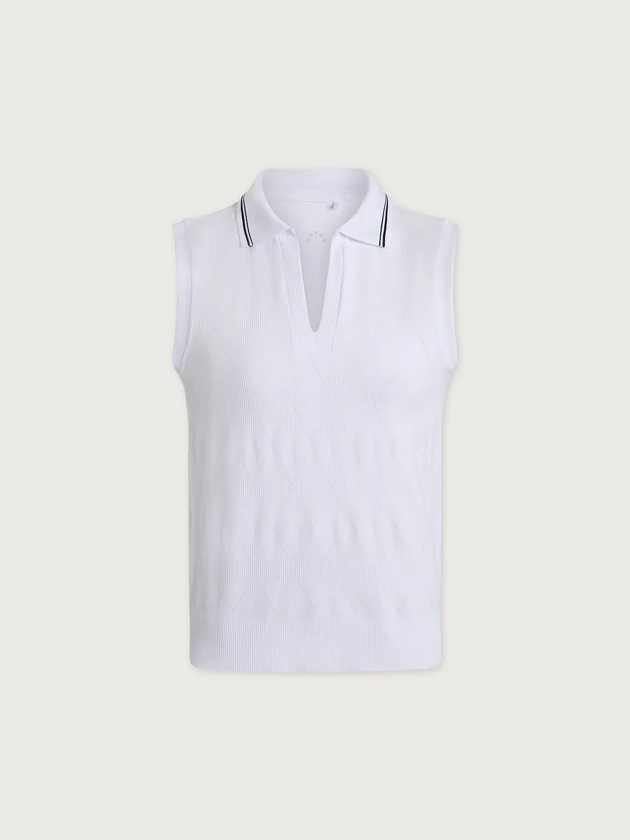 Marit Seamless Polo - White