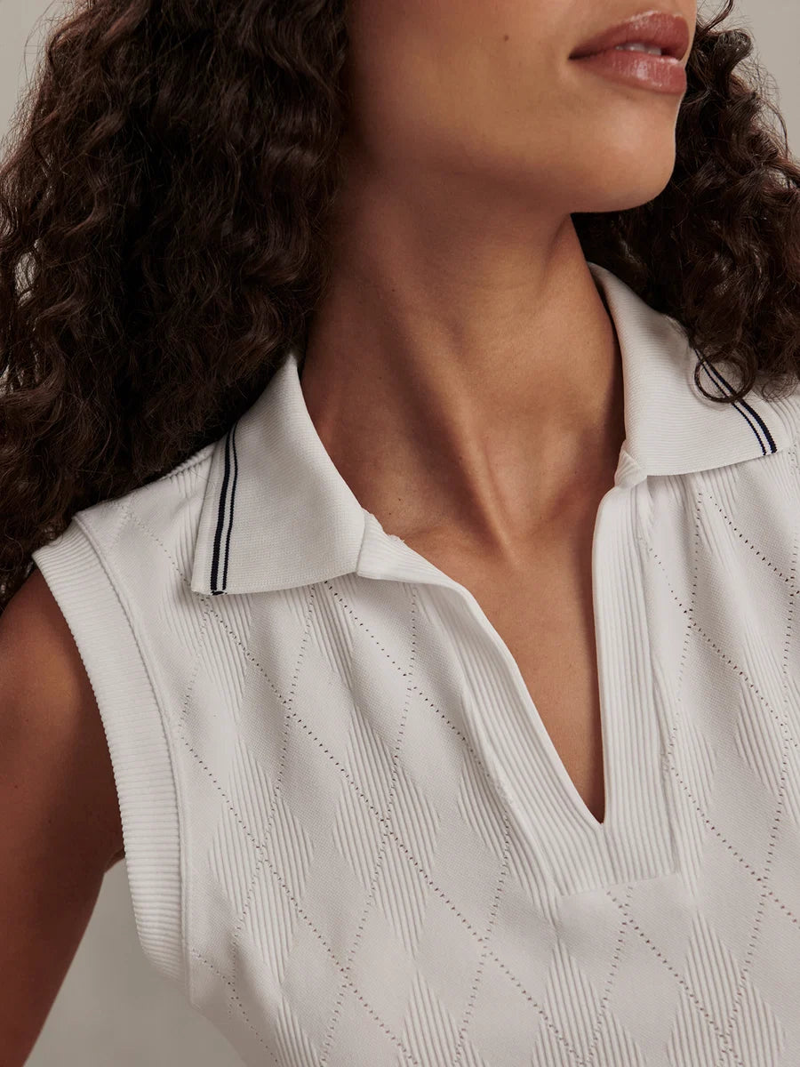 Marit Seamless Polo - White