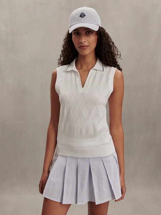 Marit Seamless Polo - White