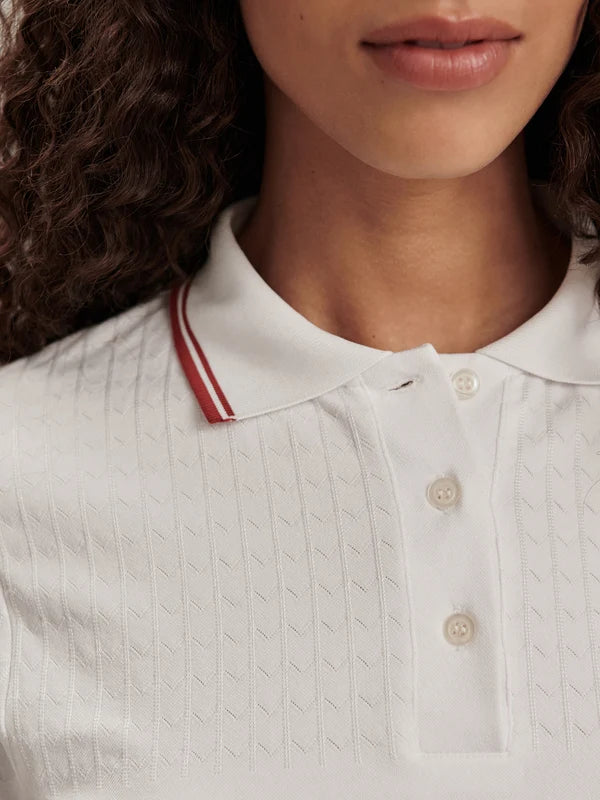 Mickey Seamless Polo -  White