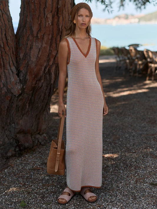 Albane Knit Dress - Caramel Clay