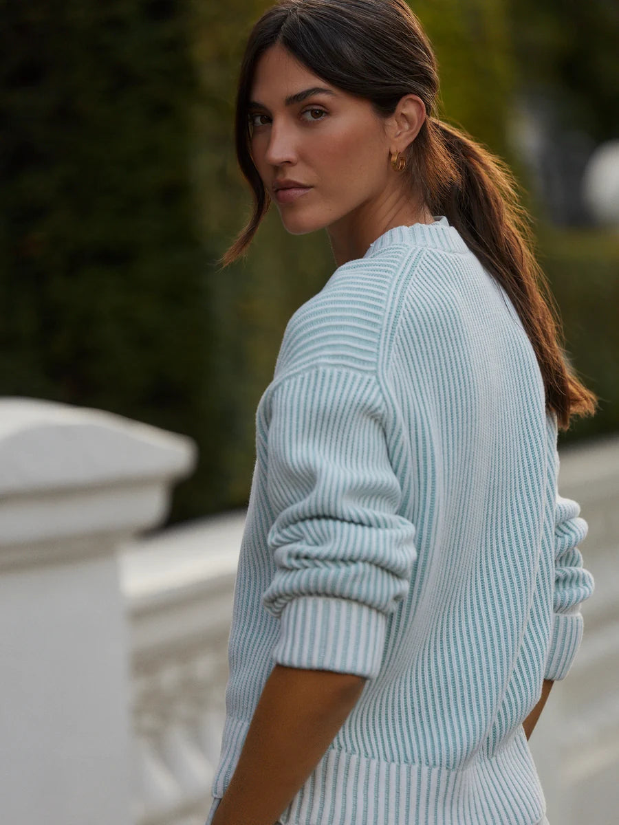 Seymour Knit Sweater - Blue  Haze / Snow White