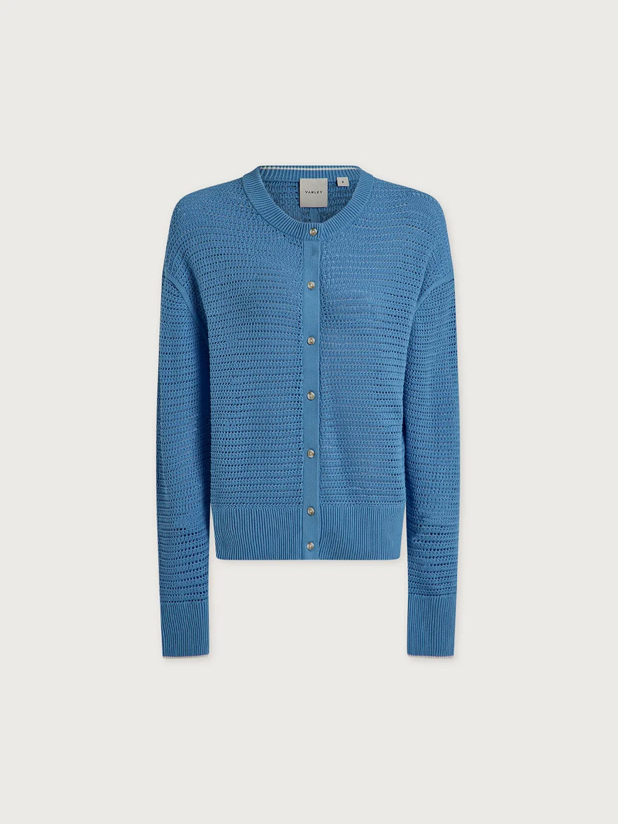 Pembroke Knit Cardigan - Azure Blue
