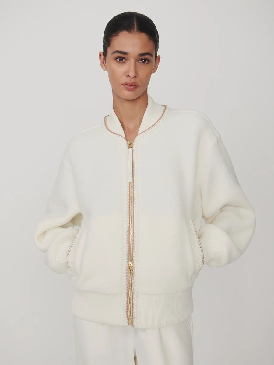 Klaudia Fleece Jacket - Egret