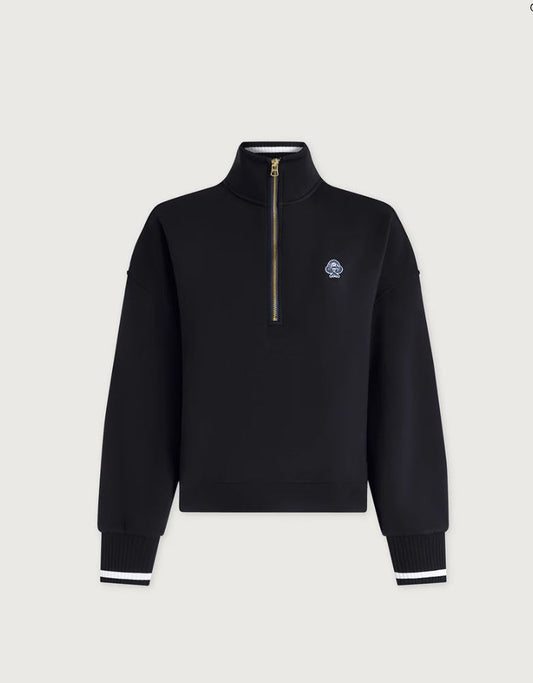 Bertie Half Zip Sweat - Navy