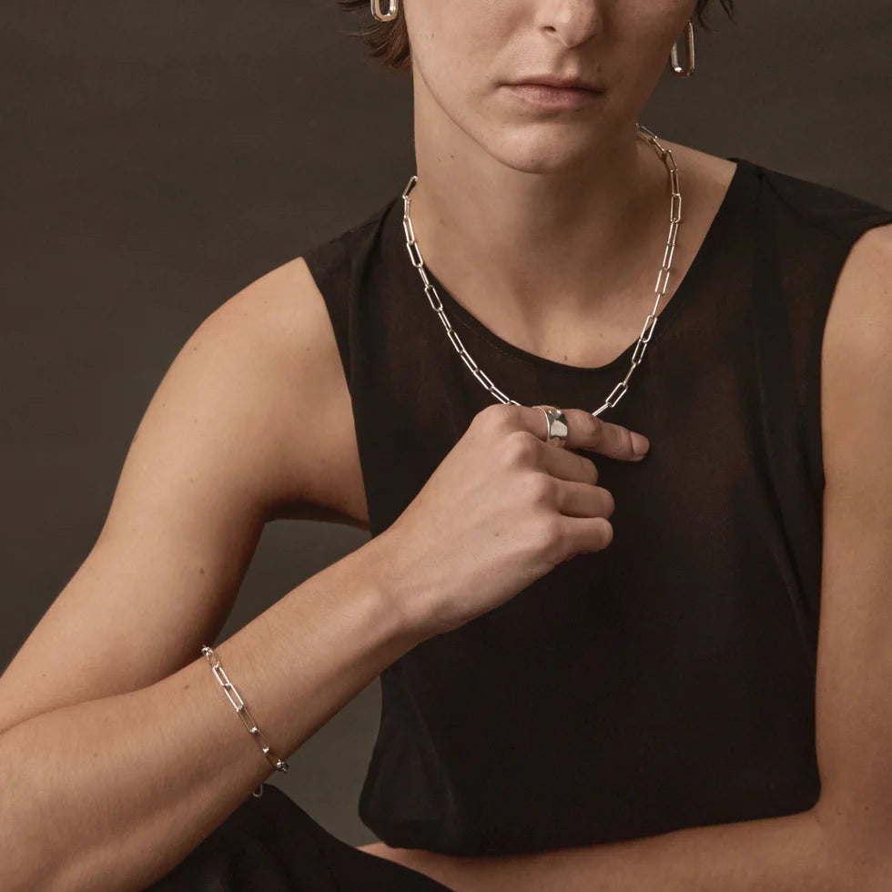 Vista Silver Chain Necklace