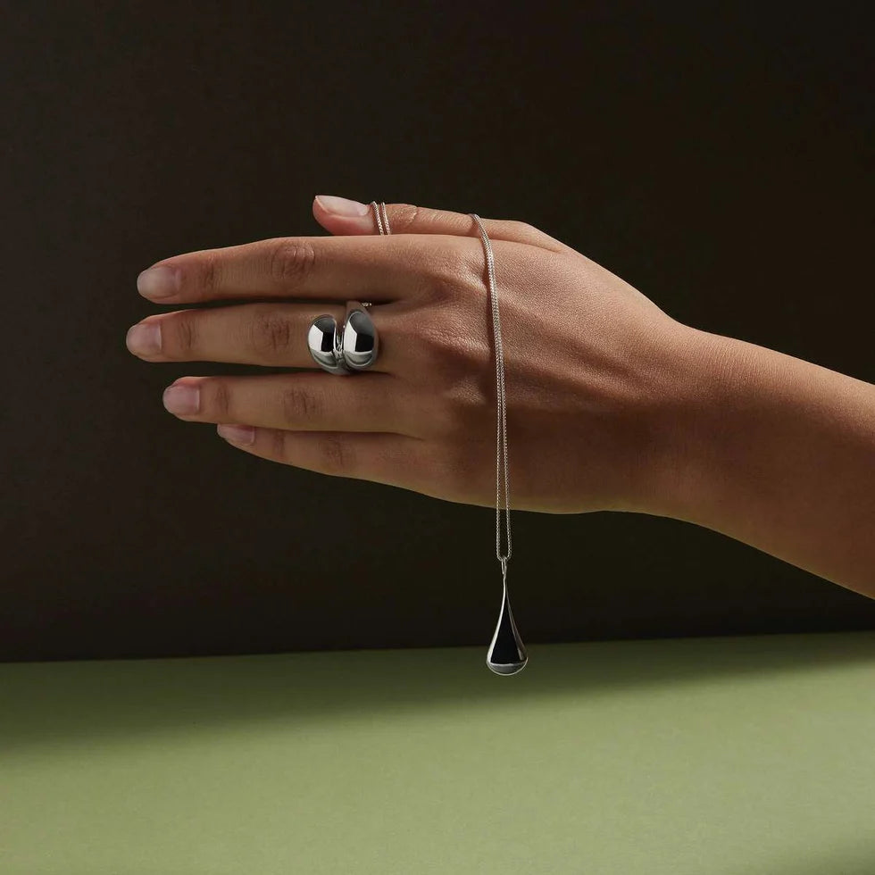 Weeping Widow Silver Necklace