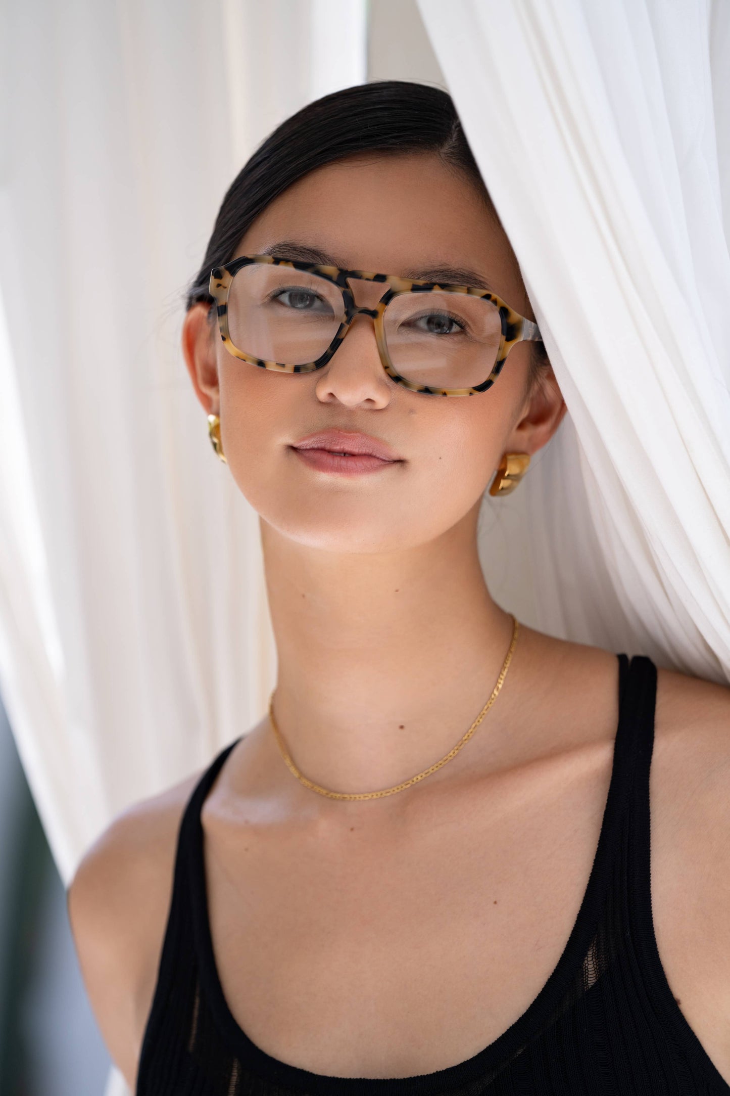 Havana Blue Light Eyeglasses - Milky Tortoise