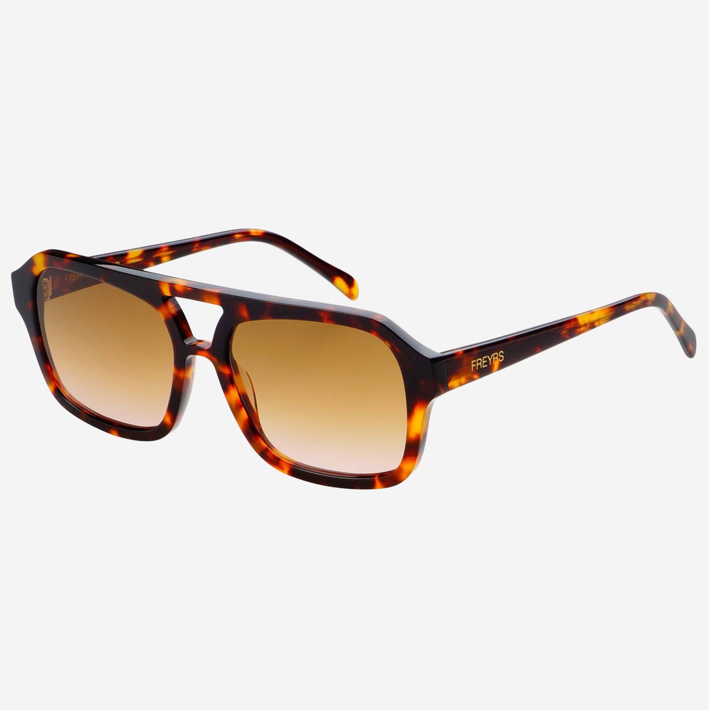 Havana Acetate Aviator Sunglasses - Tortoise / Brown