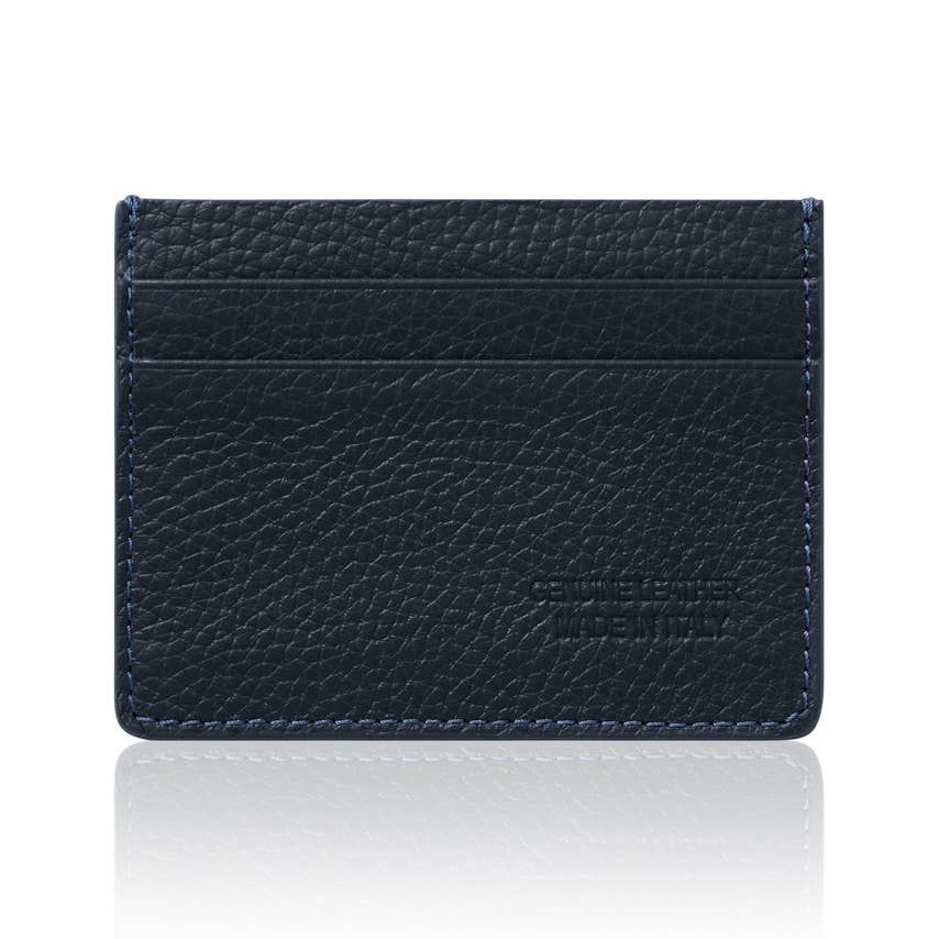 Italian Leather Card Sleeve - Dark Chocolate