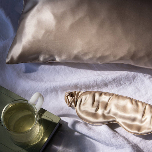 Silk Spa Eye Mask Golden Sand