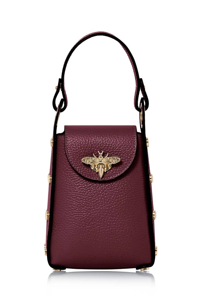 Mini Bee Bag -Red Plum