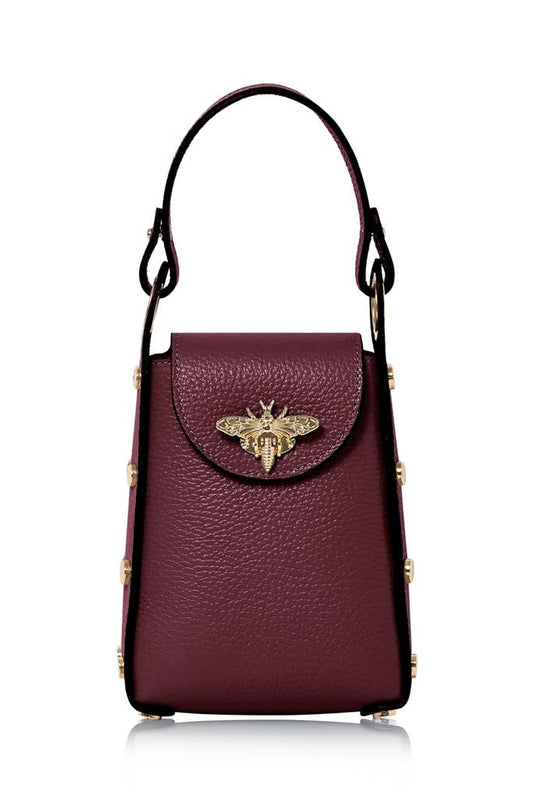 Mini Bee Bag -Red Plum