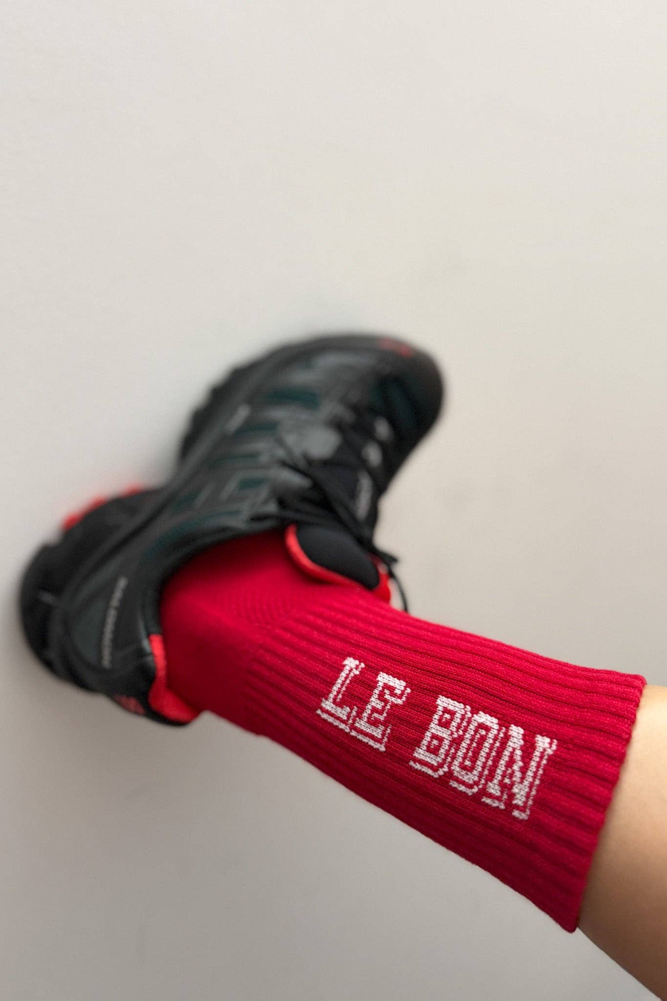 Preppy Socks: Red / Cream