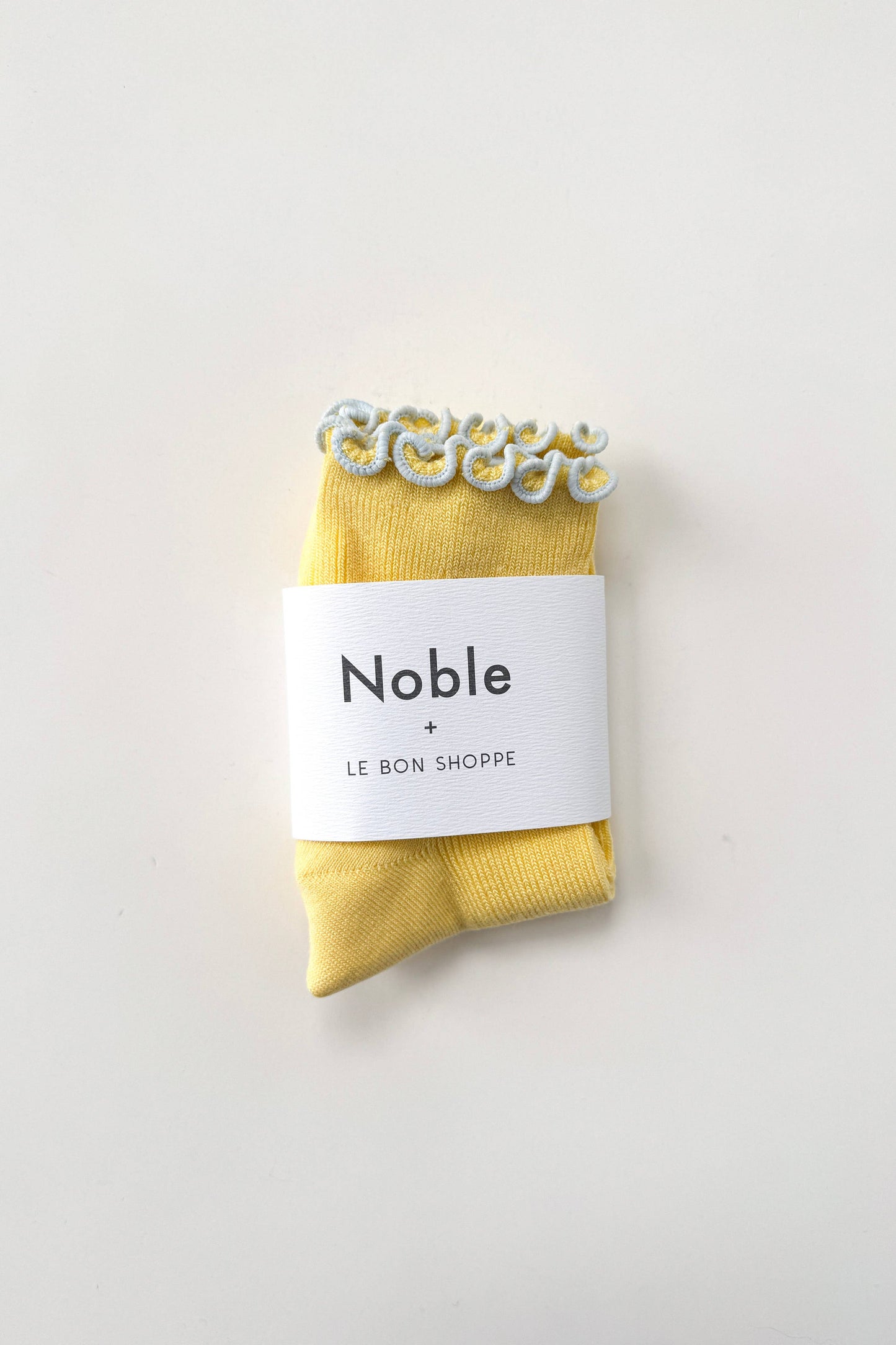 The Petite Ruffled Modal Socks - Butter Baby Blue